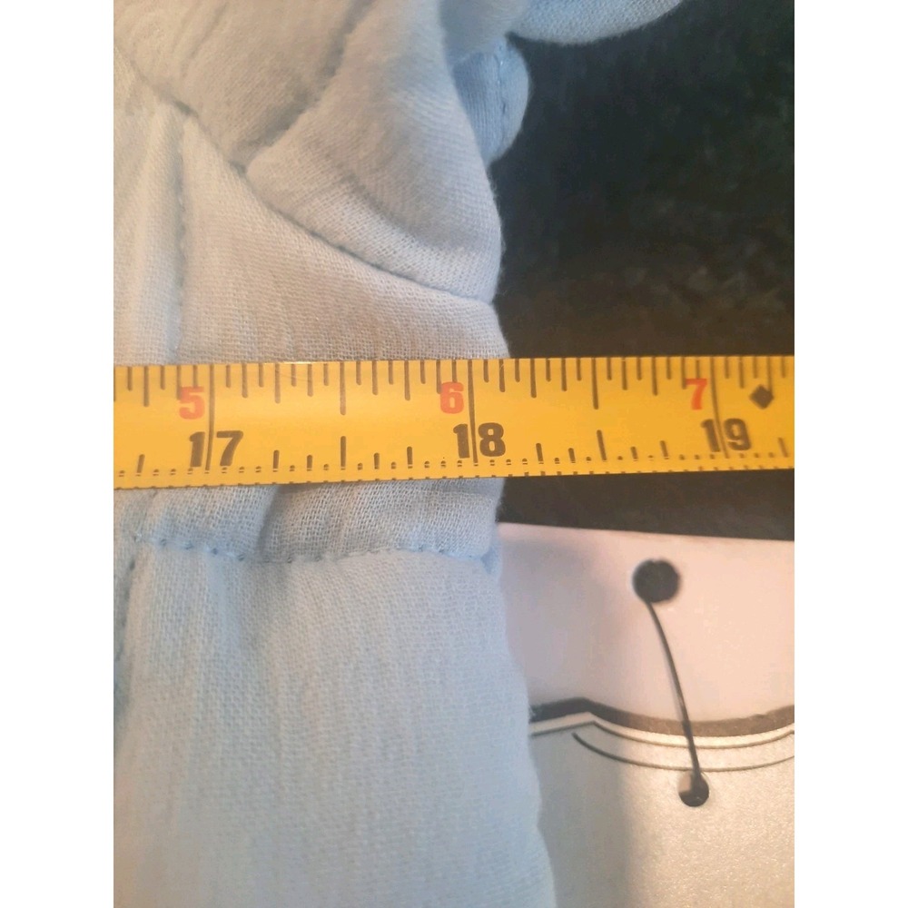 New Patchwork Quilted Reversible Blue Jacket Size… - image 11